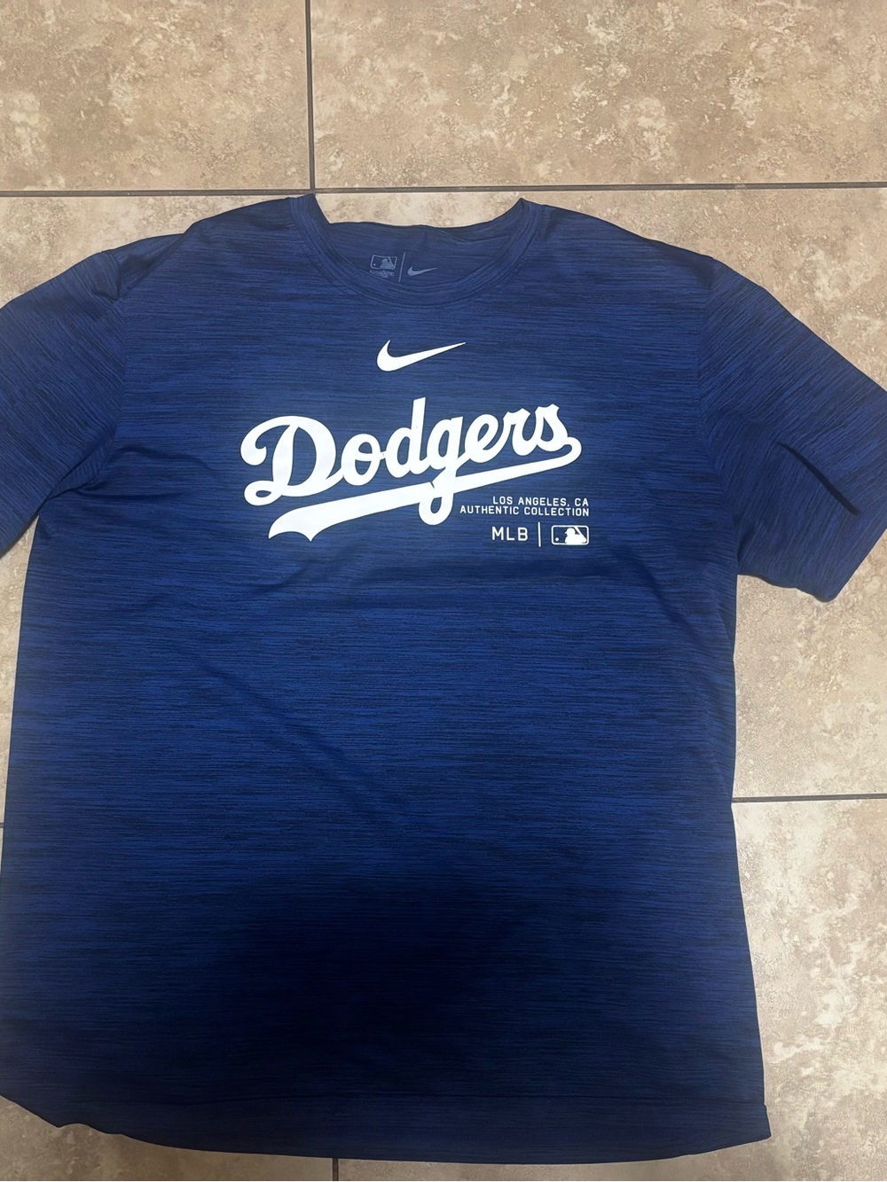 Nike Dri-Fit Los Angeles Dodgers MLB Baseball Training Top Adult Size M Used